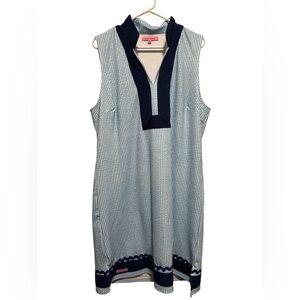 Simply Southern Sleeveless Tunic Dress Blue Stripe  Size XXL NWOT